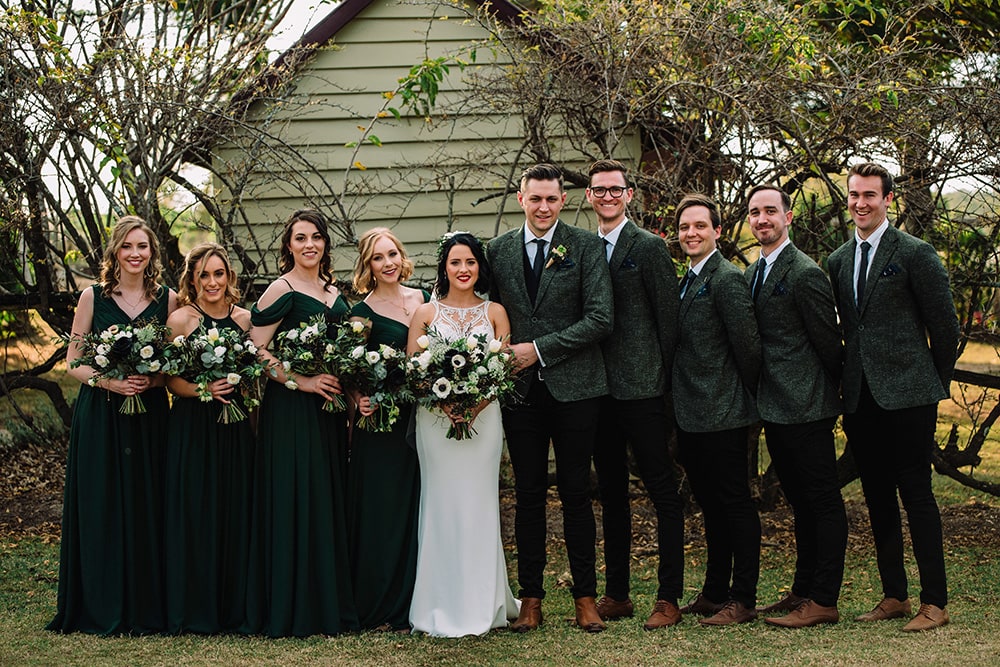 Striking Black & Forest Green Wedding Inspiration | Photography: New Black Studios