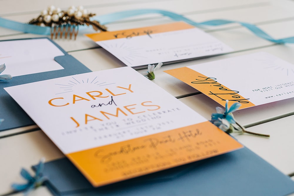 Bright Mid-Century Summer Wedding Inspiration with Sunburst Details