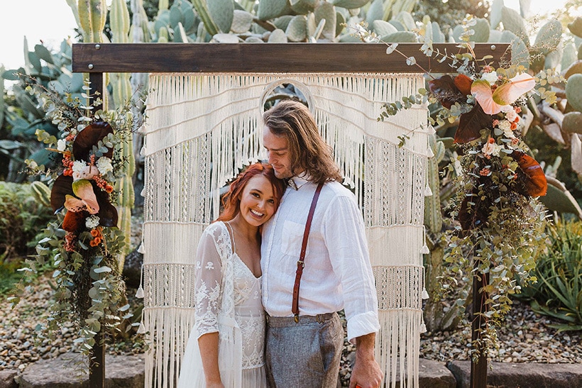 Burnt Orange Boho Desert Wedding Inspiration | Chasing Moments Photography