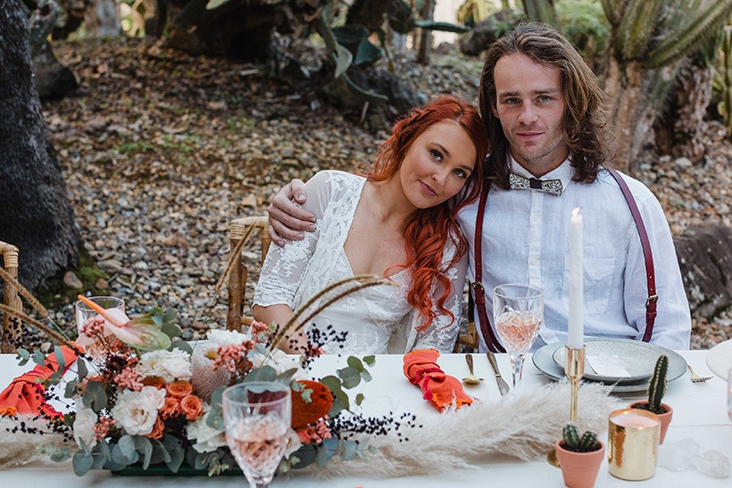 Burnt Orange Boho Desert Wedding Inspiration | Chasing Moments Photography