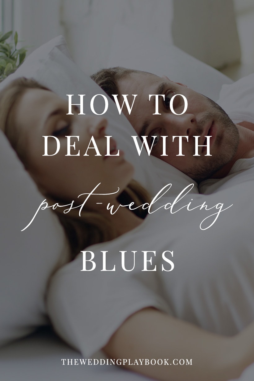 Feeling sad after your wedding? That would be the post-wedding blues.