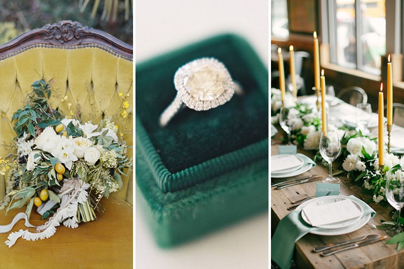 Emerald Green & Mustard Yellow Wedding Inspiration