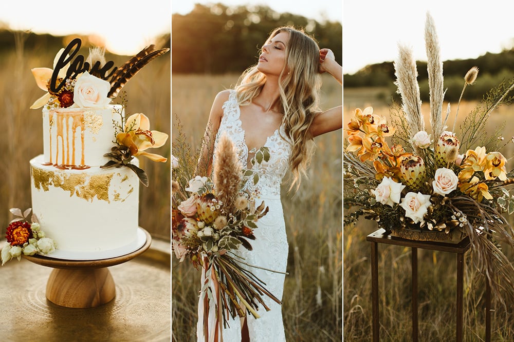 Fields of Gold Wedding Inspiration | Photography: Sam McGrath