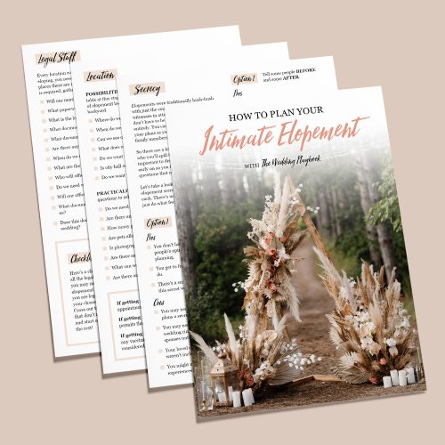 How to Plan Your Intimate Elopement - Instant Download