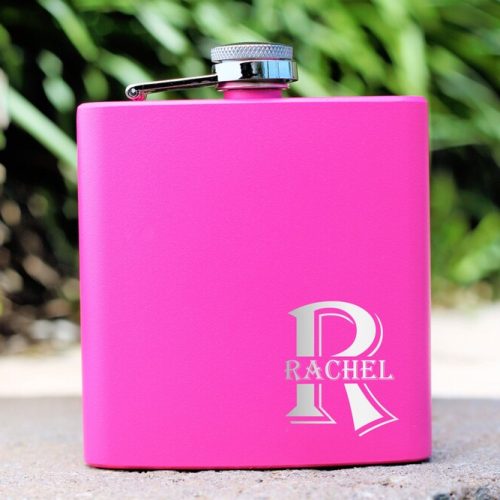 6oz Stainless Steel Flask Bridesmaid Proposal Gift Choice of Colours