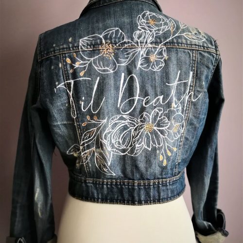 "Til Death" Floral Wedding Jacket DIY Painting Kit