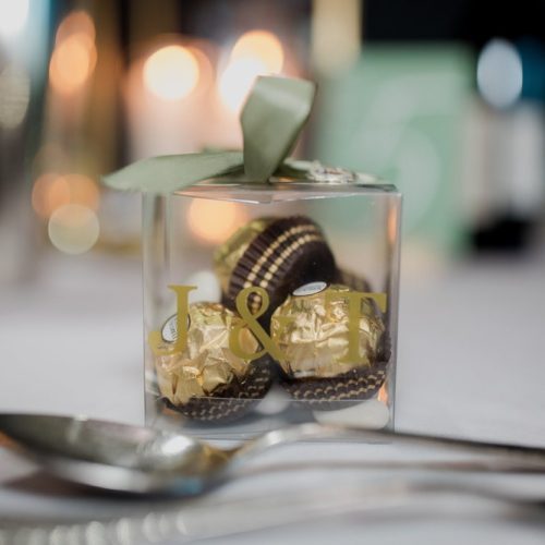 Personalised Monogrammed Clear Favour Boxes