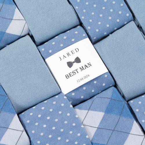 Dusty Blue Socks for Groomsmen