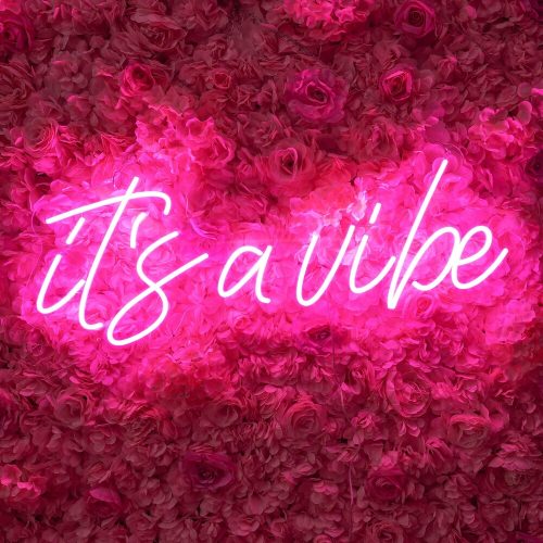 Custom "It's a Vibe" Neon Wedding Sign