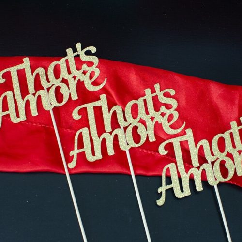 "That's Amore" Bridal Shower, Italian Theme Table Centerpiece Decor