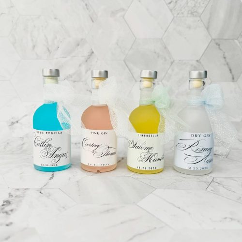 Mini Shot Bottles Personalised Wedding Favors - Fill Your Own (60 ml)