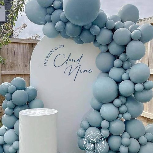 "The Bride is on Cloud Nine" Bridal Shower Decor, Vinyl Word Decal