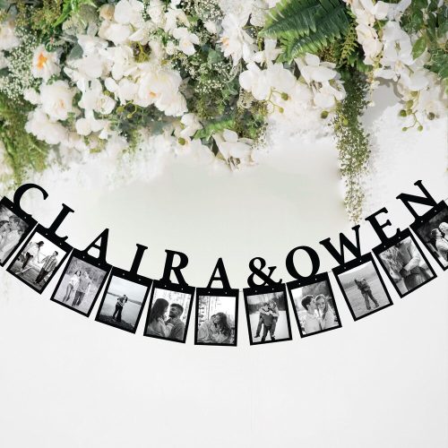 Personalized with Name(s) & Photos Banner, Bridal Shower Decor