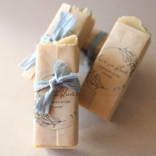 Personalized "Love in Bloom" Bridal Shower Soap Favor: Goat Milk Soap