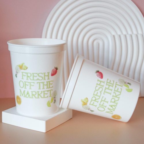 "Fresh off the Market" Bridal Shower Fruit Themed Cups