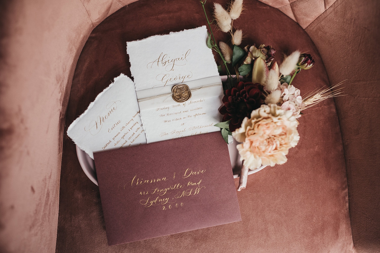 Industrial Chic Wedding Inspiration in Berry Hues | Photography: Loop Studios