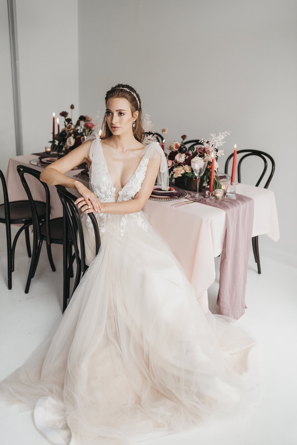 Industrial Chic Wedding Inspiration in Berry Hues | Photography: Loop Studios