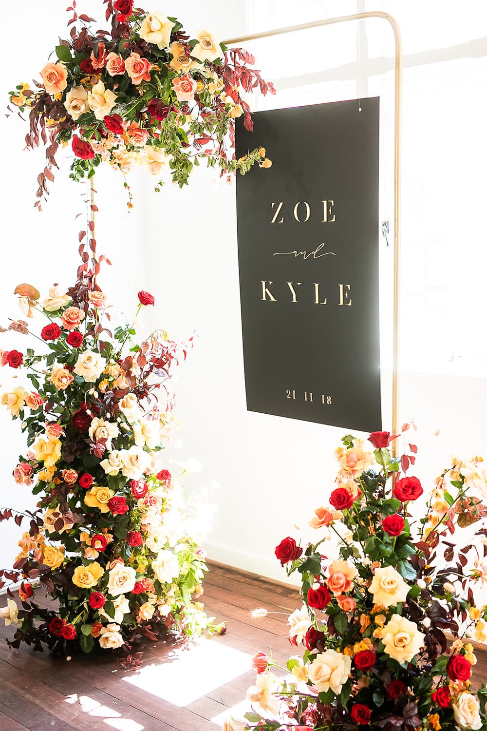 Modern Luxe Wedding Inspiration in Autumn Colours | Photography: Jason Soon Photography