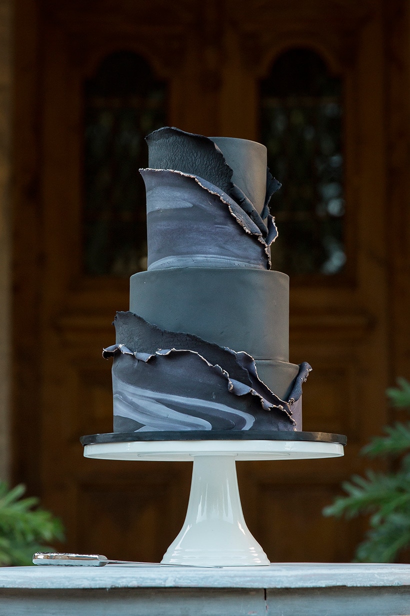 Modern Rustic Wedding Inspiration in Moody Blue & Copper | Jasmine Skye Photography