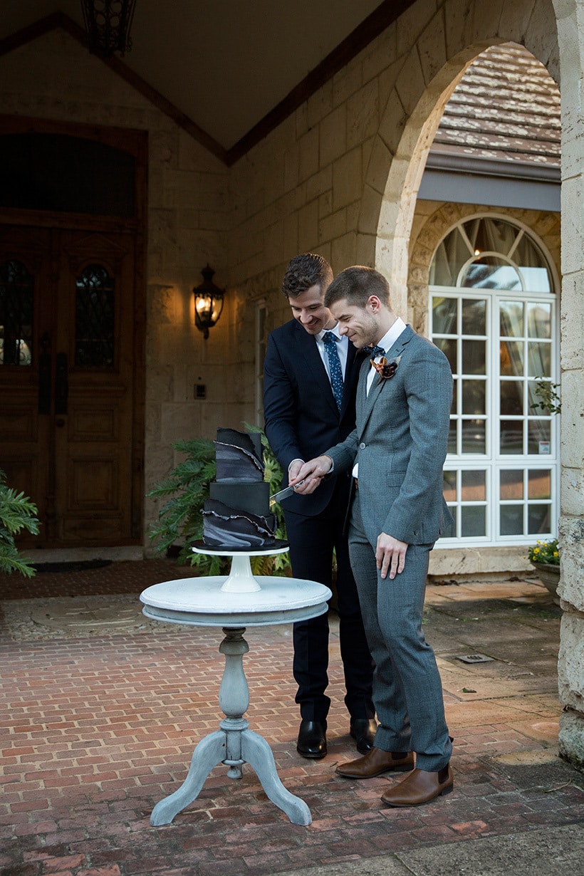 Modern Rustic Wedding Inspiration in Moody Blue & Copper | Jasmine Skye Photography