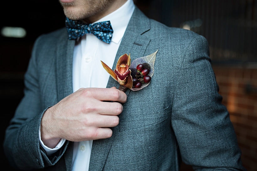 Modern Rustic Wedding Inspiration in Moody Blue & Copper | Jasmine Skye Photography