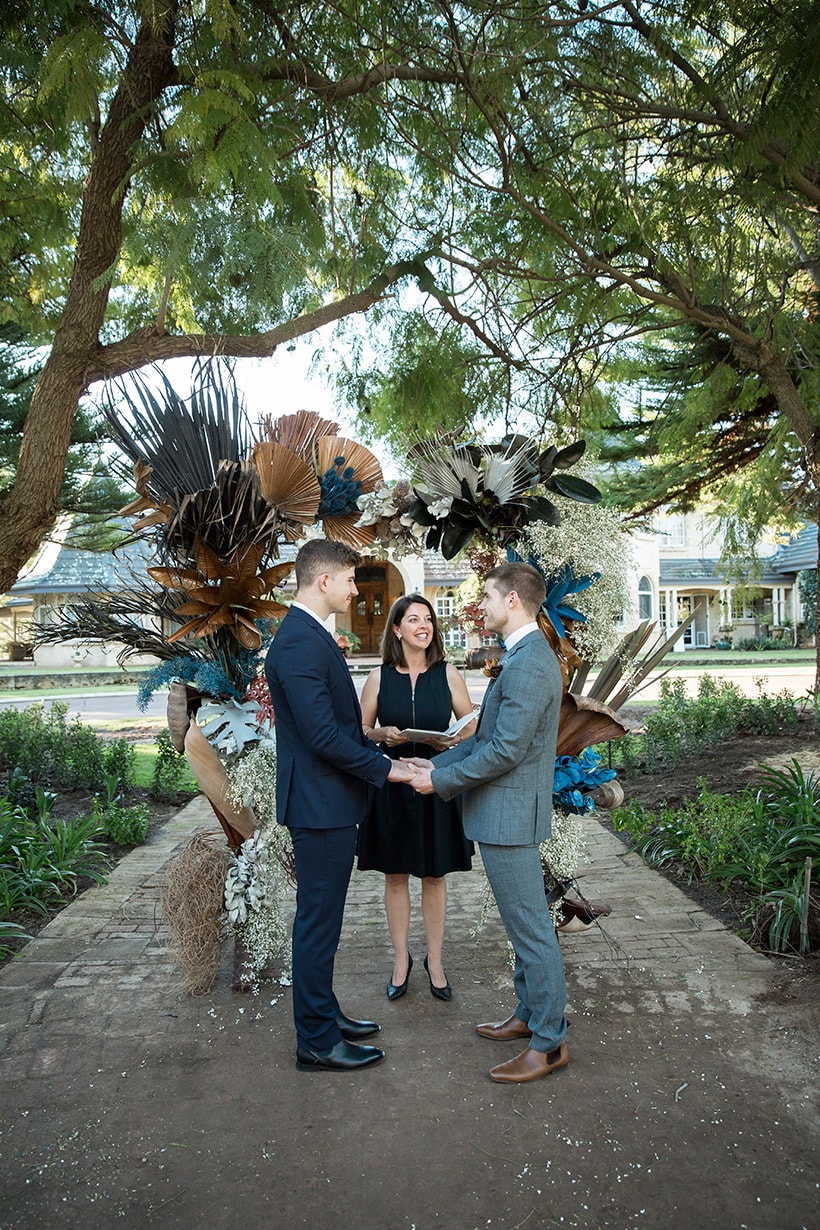 Modern Rustic Wedding Inspiration in Moody Blue & Copper | Jasmine Skye Photography