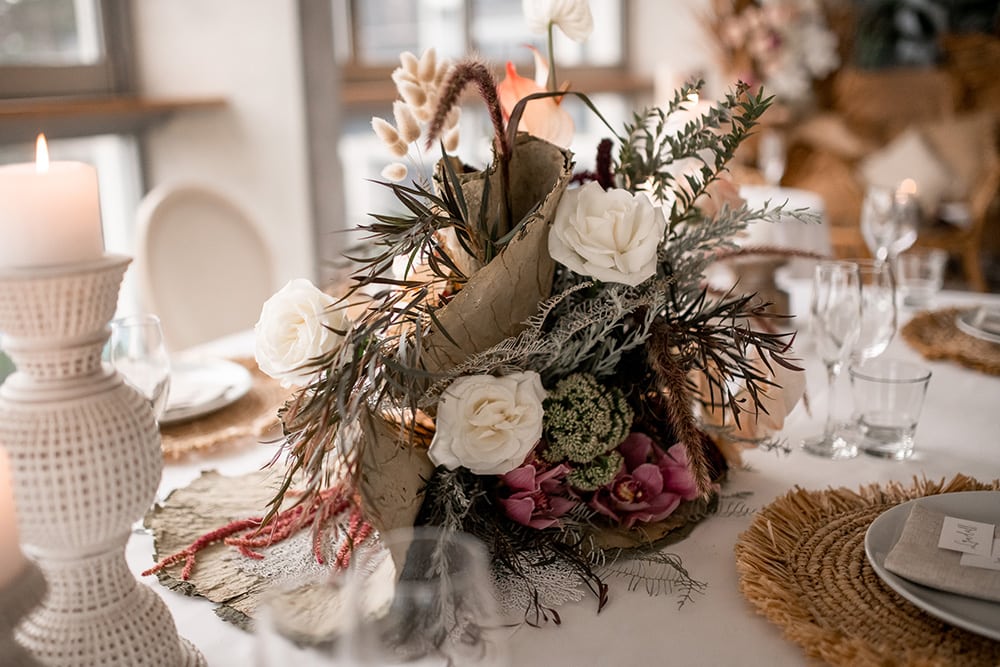 Natural Boho Beach Wedding Inspiration | Photography: Michael Boyle Photography