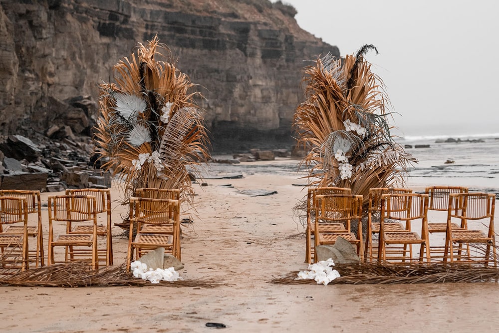 Natural Boho Beach Wedding Inspiration | Photography: Michael Boyle Photography