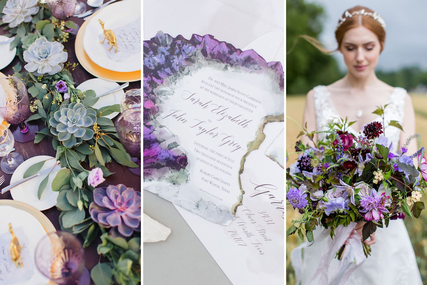 Ultra Violet, Navy & Gold Wedding Inspiration