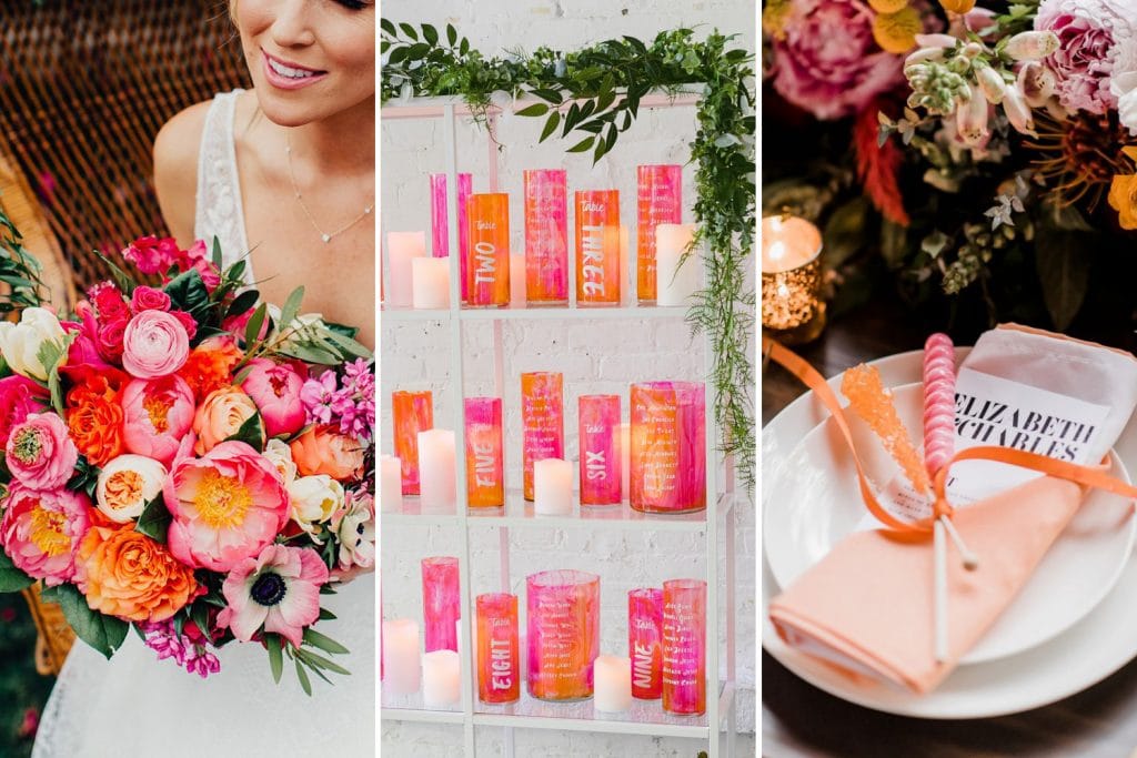 Vibrant Pink & Orange Wedding Inspiration | The Wedding Playbook