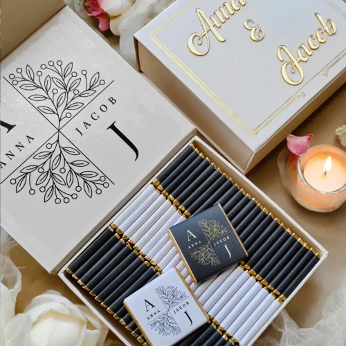 50 Personalized Chocolate Wedding Favors